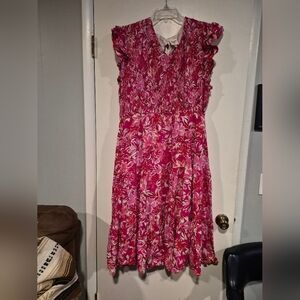 Hayden Los Angeles Women's Red & Pink Floral Fully Lined With Pockets Size 3XL